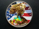 美國2004年 彩色自由女神銀幣